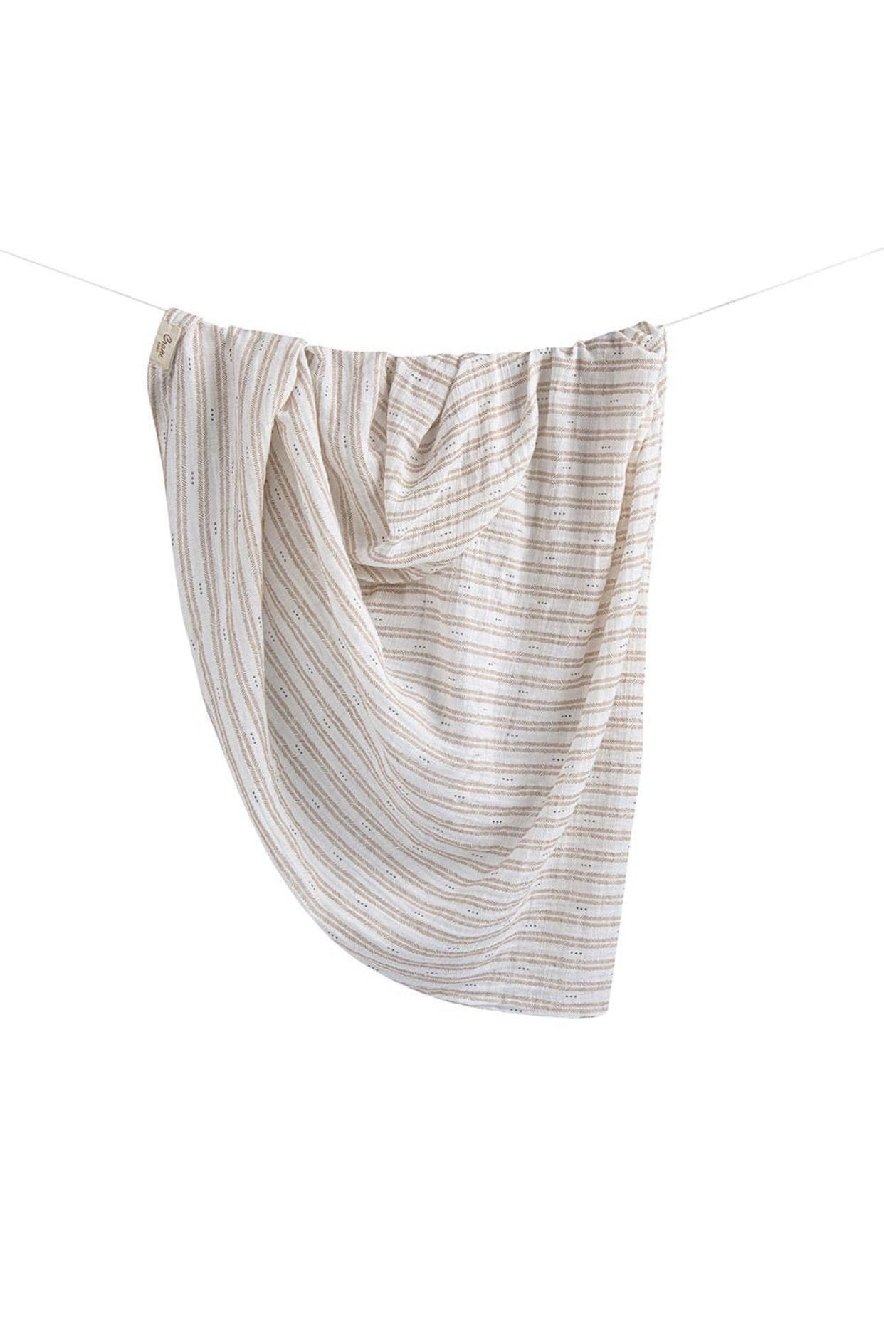 Swaddle Wrap-Neutral Herringbone