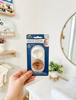 Sweetie Soother™ Pacifier Set-Coconut/Toffee