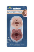 Load image into Gallery viewer, Sweetie Soother™ Pacifier Sets 2-pack -Clay + Rosewood Bows
