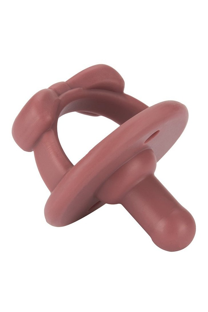 Sweetie Soother™ Pacifier Sets 2-pack -Clay + Rosewood Bows